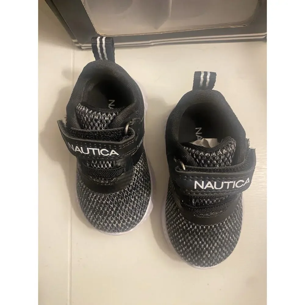 Nautica TNAUTICA T NAUTICA Tiny Towhee Athletic Mesh Sneakers Hook & Loop US 2 M